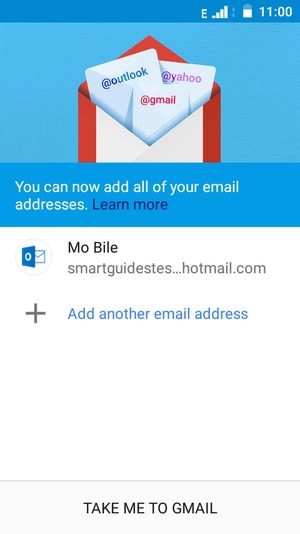 Select TAKE ME TO GMAIL