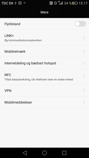 Vælg Mobilnetværk