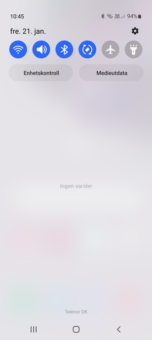 Dra ned toppmenyen igjen