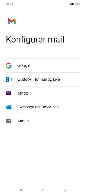 Vælg Google