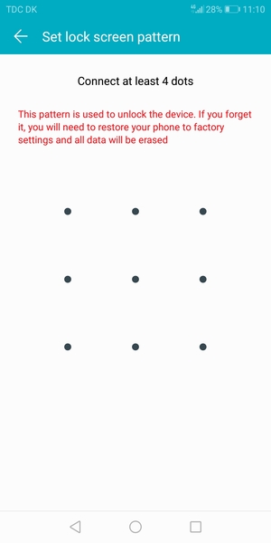 Draw an unlock pattern