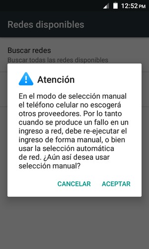 Seleccione ACEPTAR