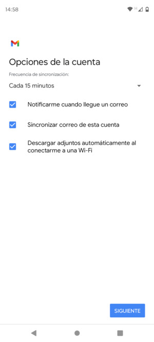 Seleccione SIGUIENTE