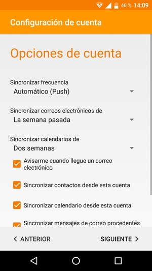 Seleccione SIGUIENTE