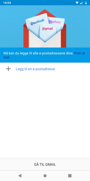 Velg Legg til en e-postadresse