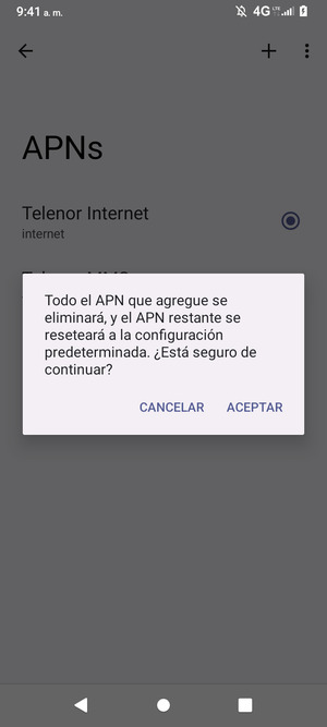 Seleccione ACEPTAR