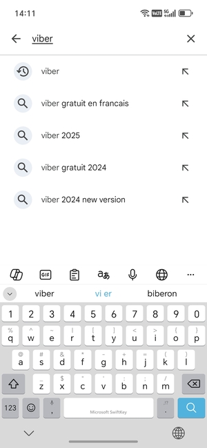 Saisissez le nom de l'appli et sélectionnez Rechercher