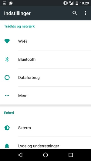 Vælg Wi-Fi