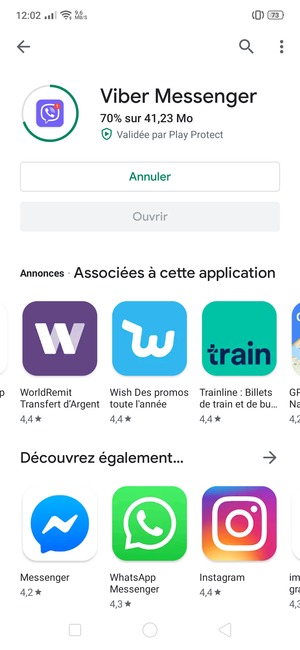 Veuillez attendre la fin de la procédure d'installation