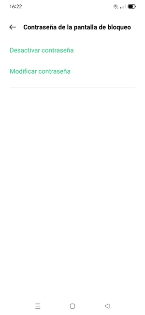 El teléfono ha sido asegurado con un bloqueo de pantalla
