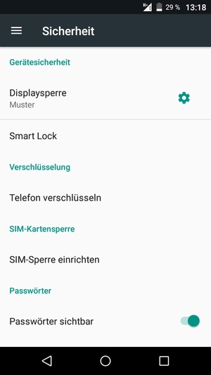 Ihr Handy ist jetzt mit einer Bildschirmsperre gesichert