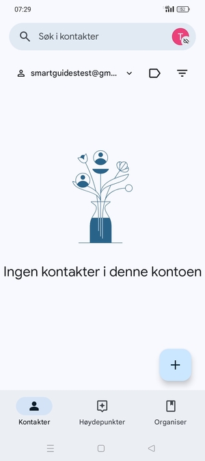 Velg Organiser