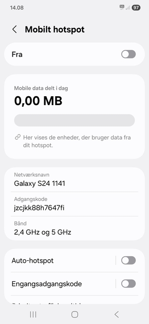 Vælg Adgangskode