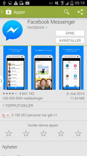Velg ÅPNE