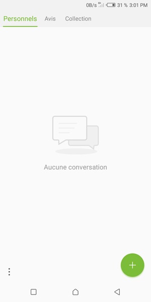 Sélectionnez le bouton du Menu