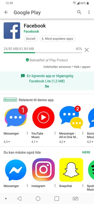 Afvent at installeringen er afsluttet