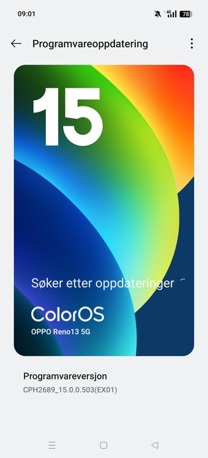Vent til søket er ferdig