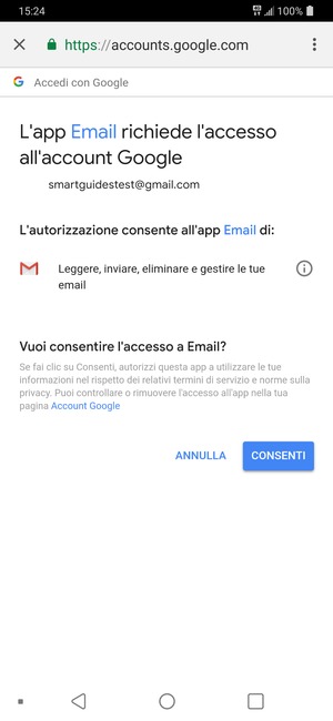 Seleziona CONSENTI