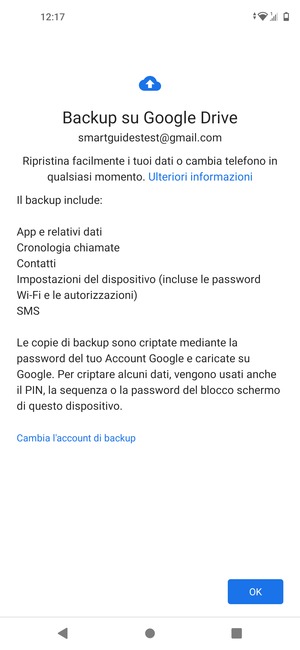 Seleziona OK