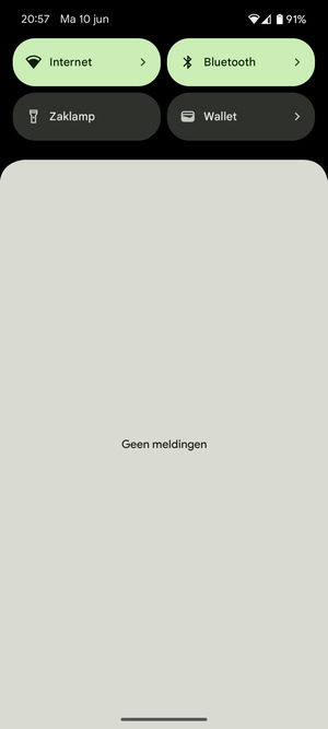 Schuif naar beneden in het bovenste menu opnieuw
