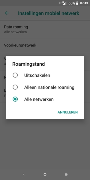 Selecteer uw voorkeursoptie