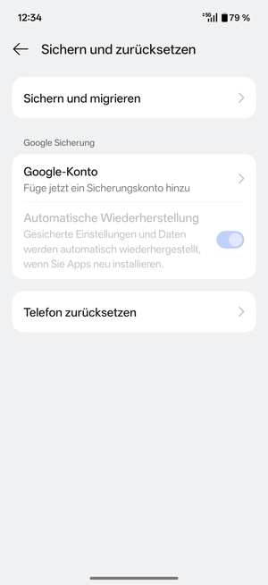 Wählen Sie Google-Konto