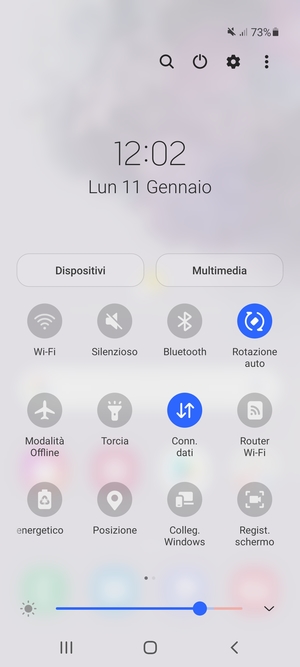 Seleziona Silenzioso per passare nuovamente alla modalità con suono