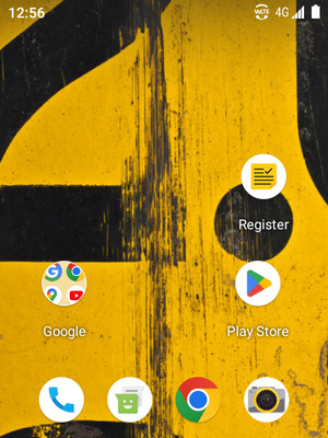 Swipe up