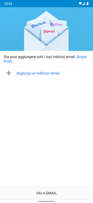 Seleziona Aggiungi un indirizzo email
