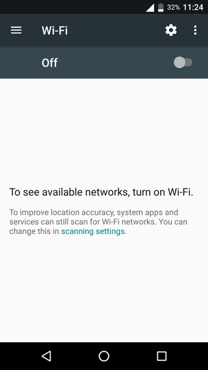 Turn Wi-Fi on