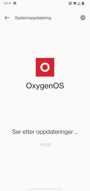 Vent til søket er ferdig