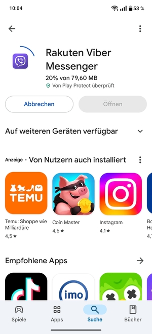 Warten Sie, bis der Installationsprozess  beendet ist