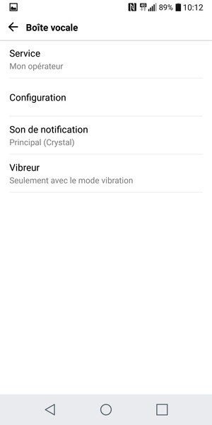 Sélectionnez Configuration