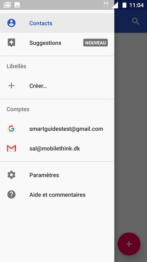 Sélectionnez Paramètres