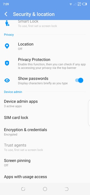 To change the PIN for the SIM card, return to the Security & location menu and select SIM card lock