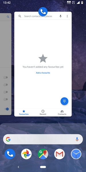 Swipe apps up to close them