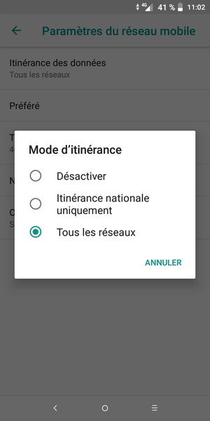 Sélectionnez votre option préférée