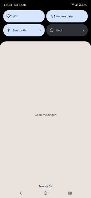 Schuif naar beneden in het bovenste menu opnieuw