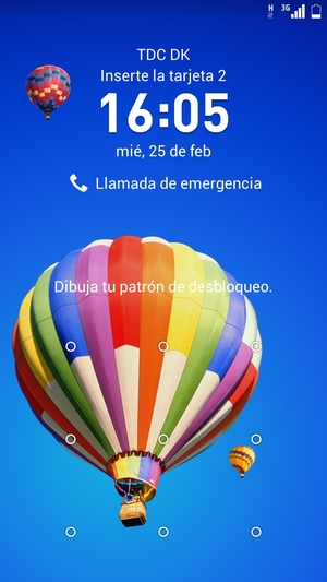 El teléfono ha sido asegurado con un bloqueo de pantalla