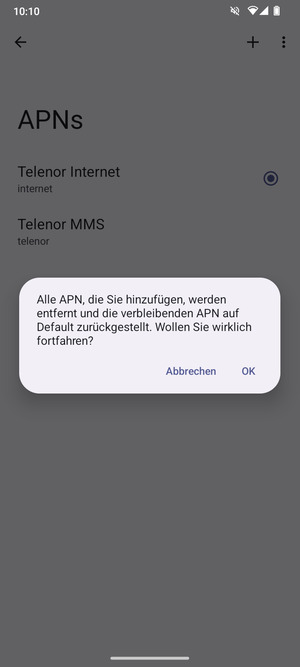 Wählen Sie OK