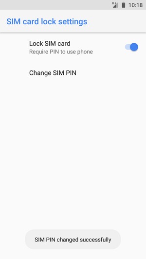 Your SIM PIN has been changed