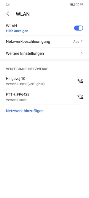 Wählen Sie das Wireless-Netzwerk, zu dem Sie eine Verbindung herstellen möchten