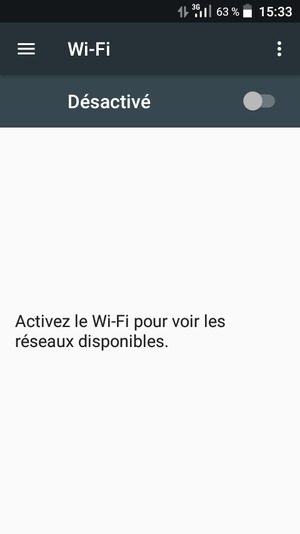 Activer le Wi-Fi
