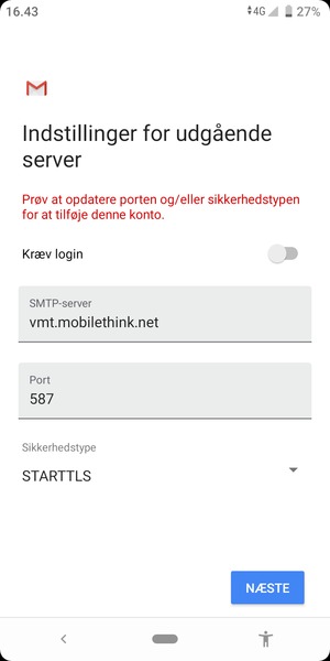 Vælg Sikkerhedstype
