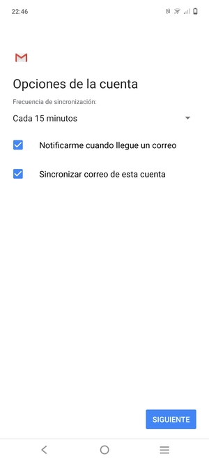 Seleccione SIGUIENTE