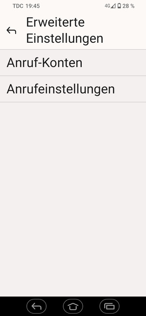 Wählen Sie Anrufeinstellungen