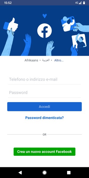 L'app è pronta per l'uso