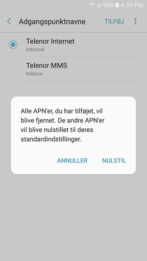 Vælg NULSTIL