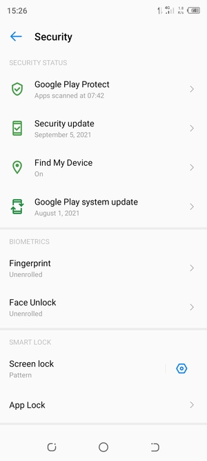 Your phone is now secure with a screen lock