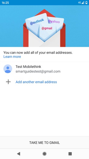 Select TAKE ME TO GMAIL
